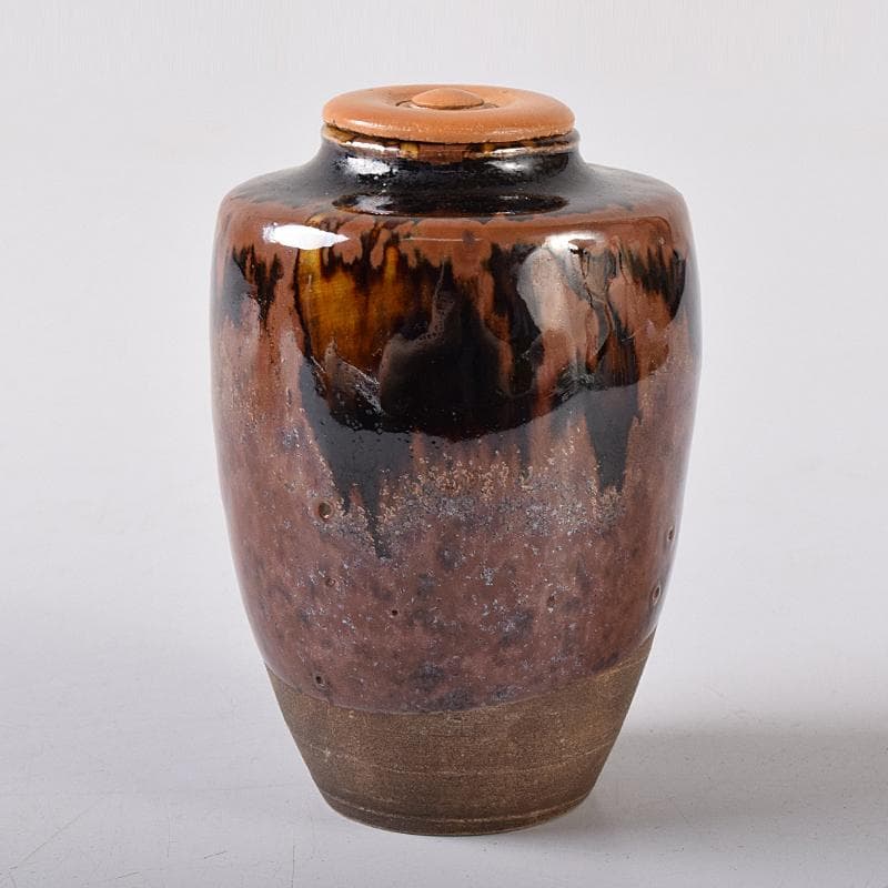 zoi瀬戸焼　古瀬戸　茶入　仕覆付　裏千家十一代玄々斎極め箱　V　8329