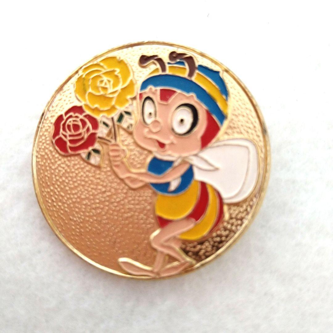 みつばちハッチ バッチセット 昭和レトロ ゴールド