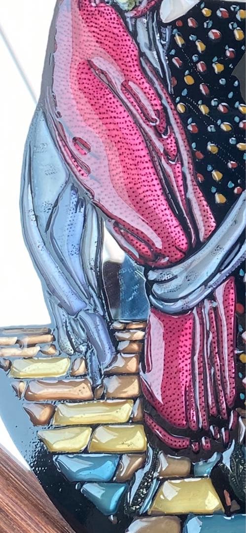 ステンドグラス ミラー絵画♦️ラタンフレーム♦️グリム童話♦️シンデレラ♦️送料込