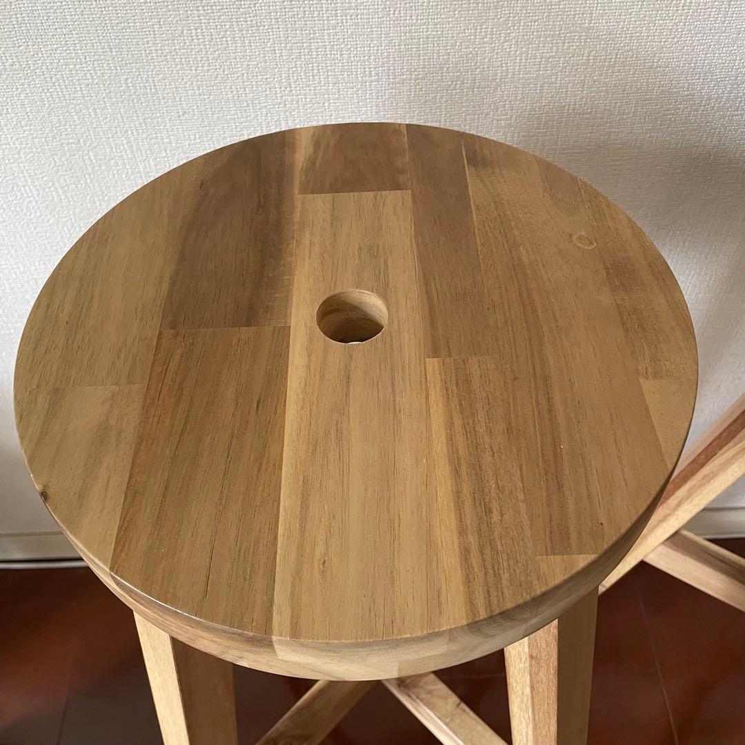 廃盤品　IKEA イケア　SKOGSTA スコグスタ　スツール　椅子　2脚