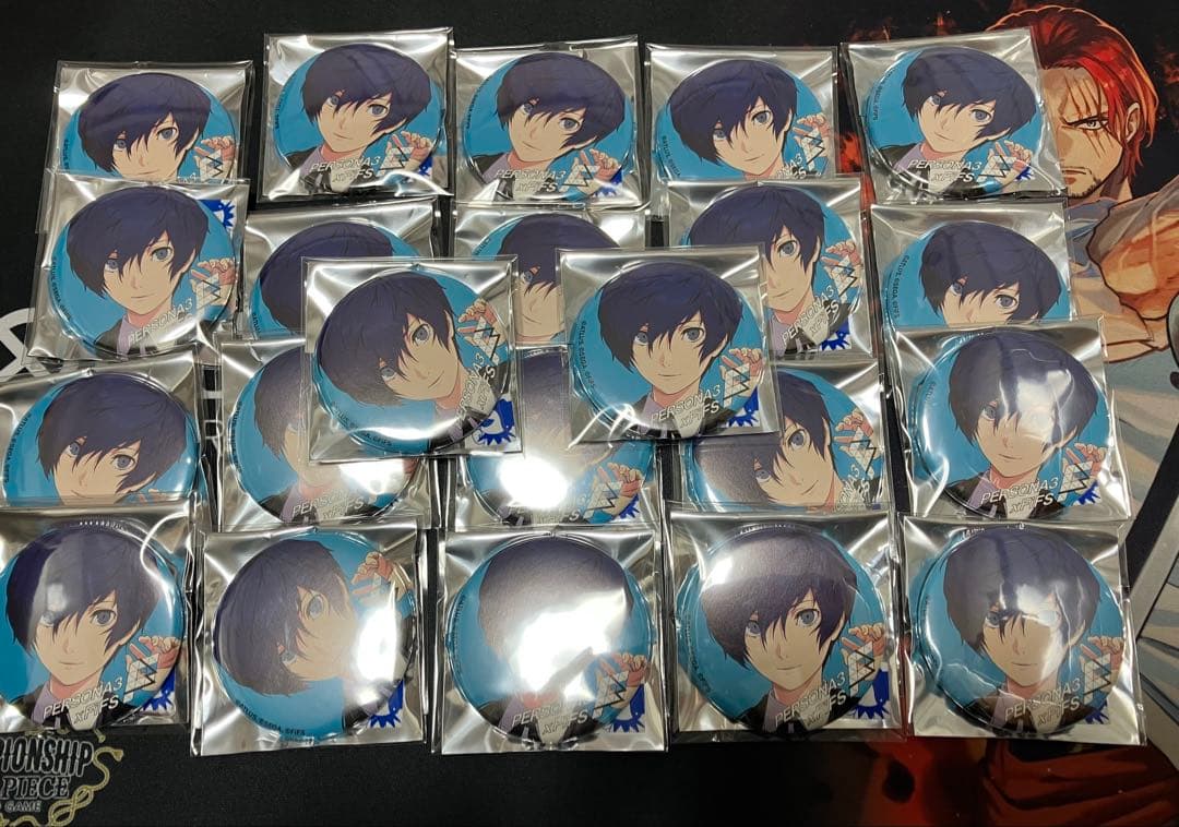 FiFS イラスト展 ＋ ペルソナ3 主人公　 結城理　缶バッジ 22個セット
