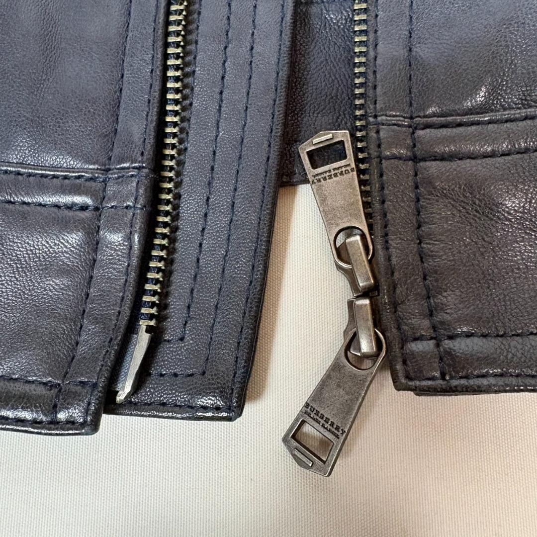 BURBERRY BLACK LABEL ラムレザー シングルライダース M