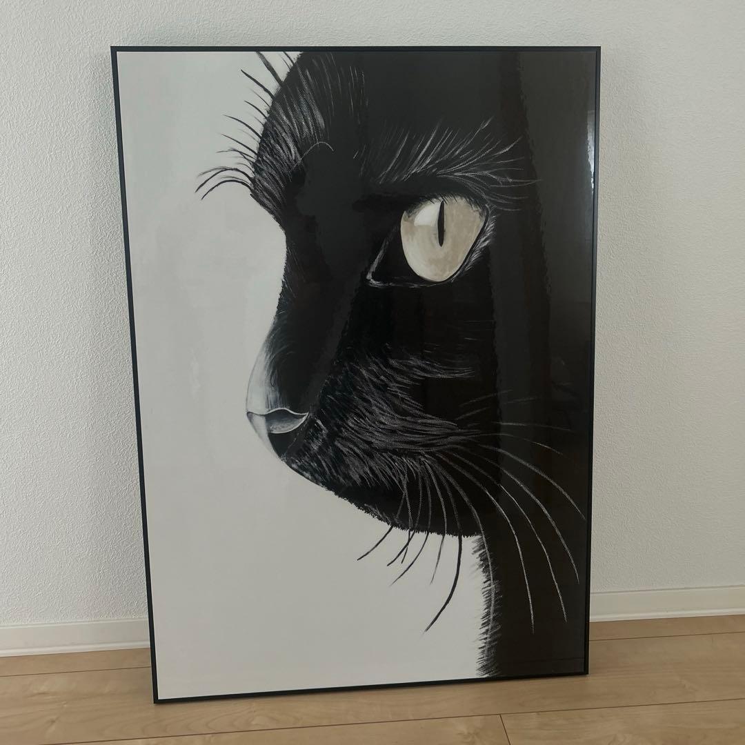 猫 インテリア インテリアパネル アートパネル ノーブルキャット フレーム