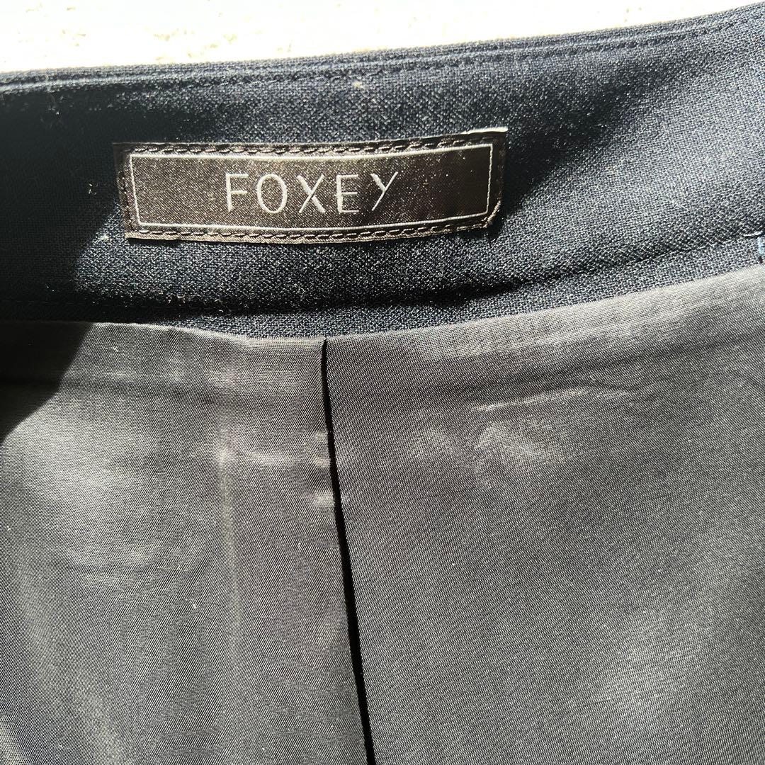 FOXEY ブラック ガウチョパンツ