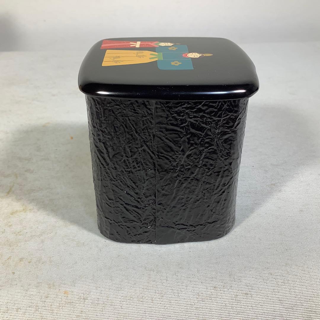 立雛蒔絵　一閑四方棗　竹内幸斎　茶道具　送料無料