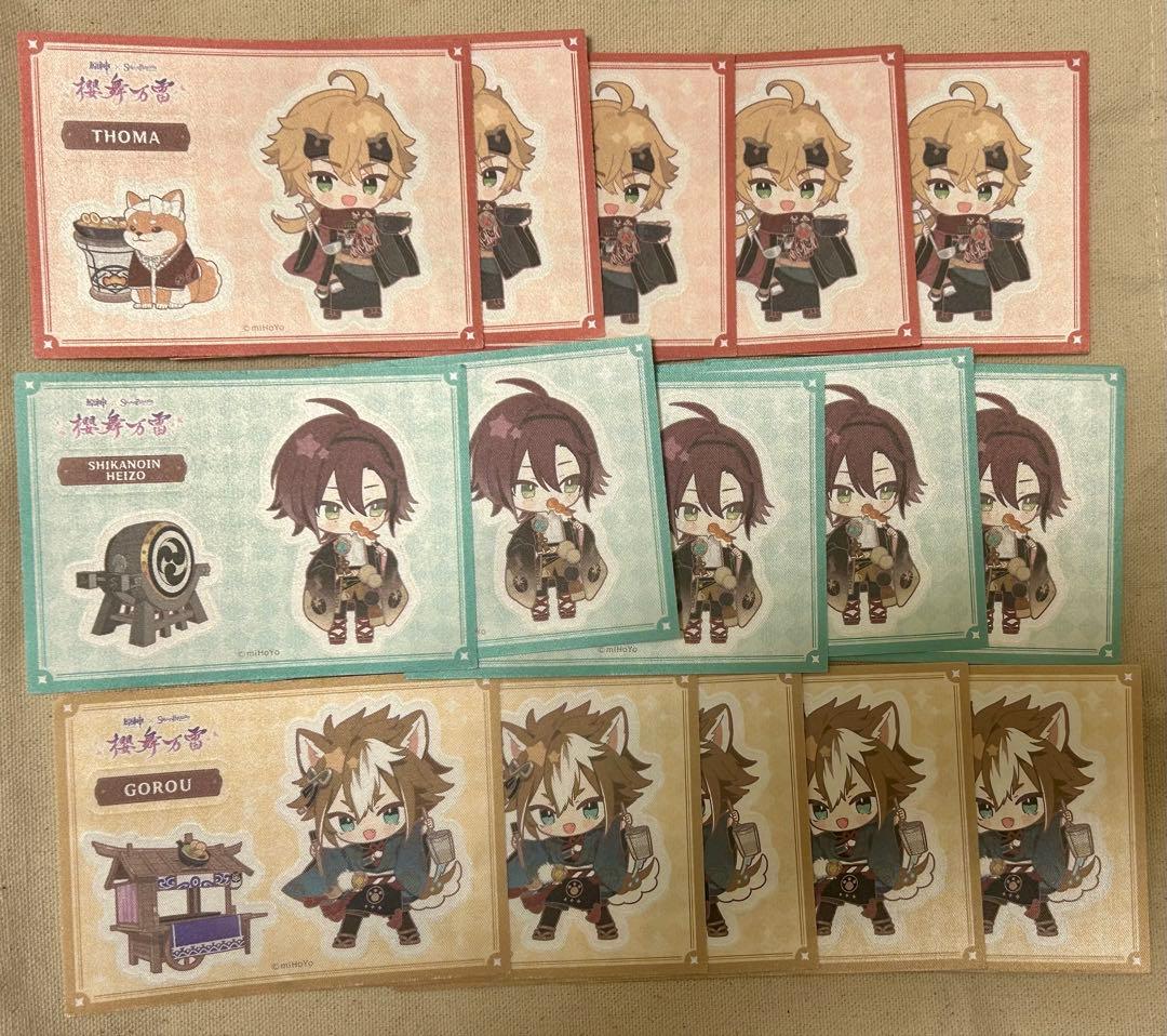 原神スイパラ ミニキャラトレーディング缶バッジまとめ売り　10個 ステッカー付き