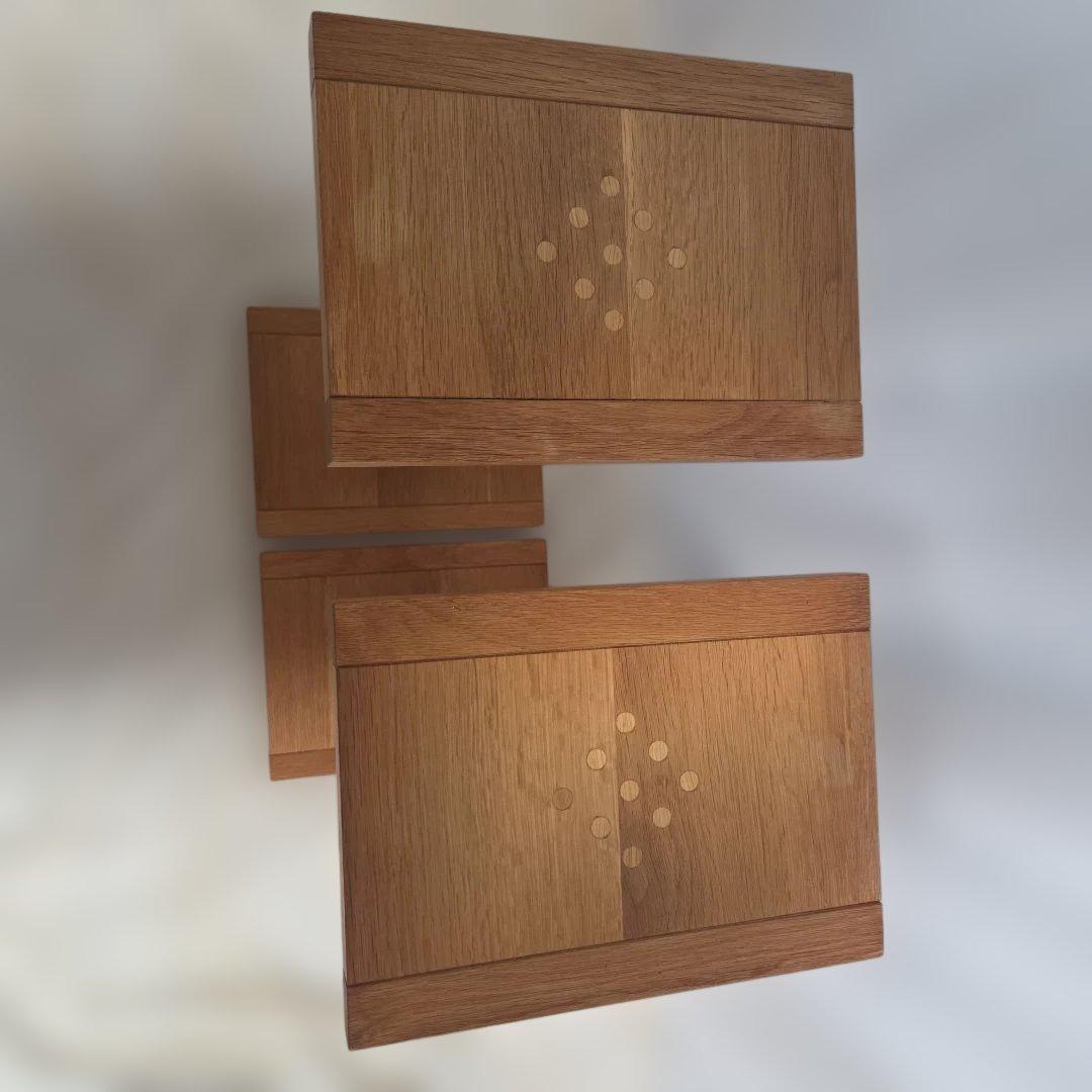 木製スピーカースタンド2個セット