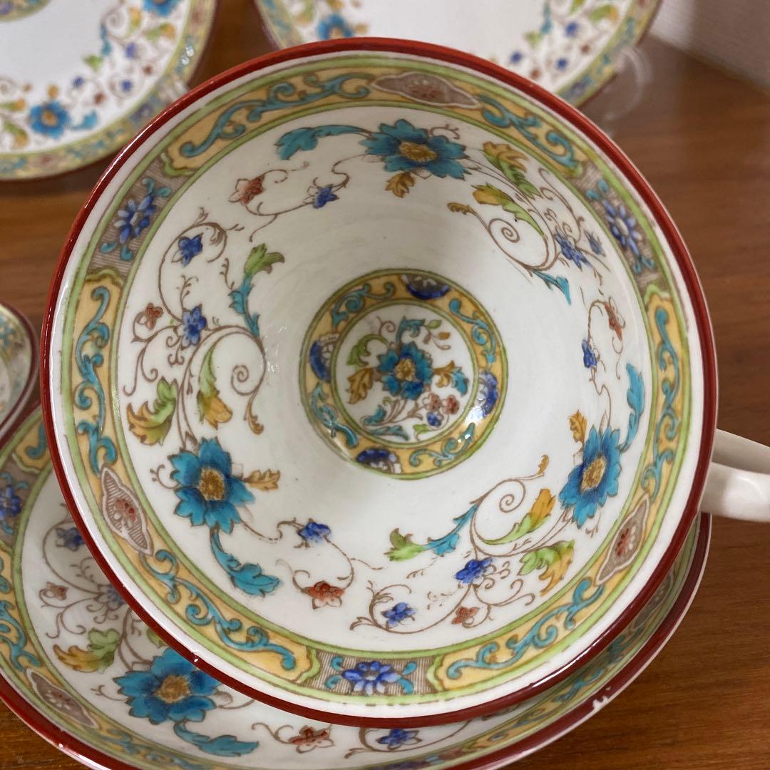 英国　ロイヤルチェルシー　テニスン　カップソーサー　シノワズリ