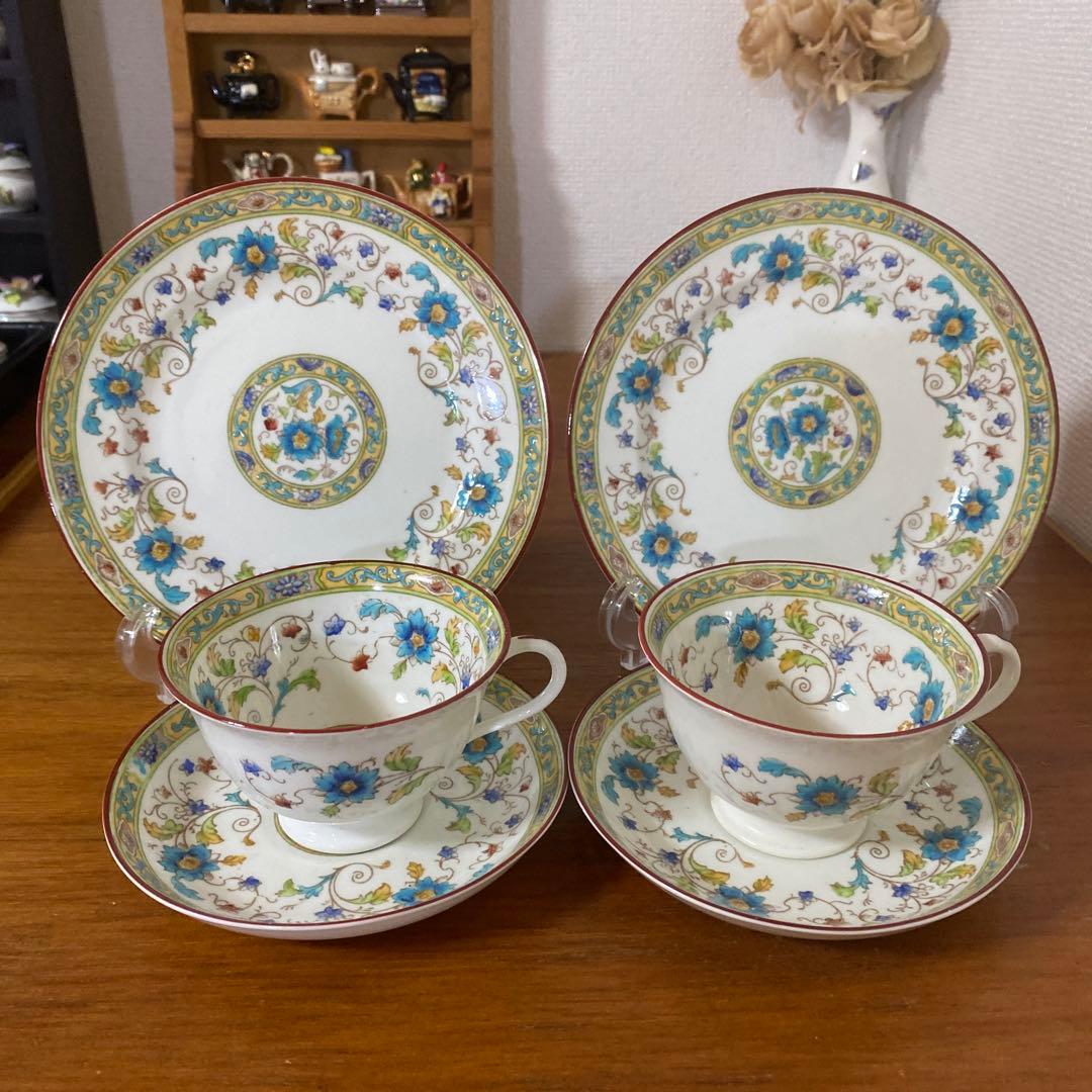 英国　ロイヤルチェルシー　テニスン　カップソーサー　シノワズリ