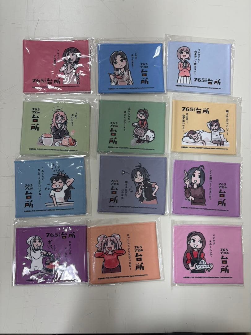 765プロの台所　シャープ　ミニタオル全種