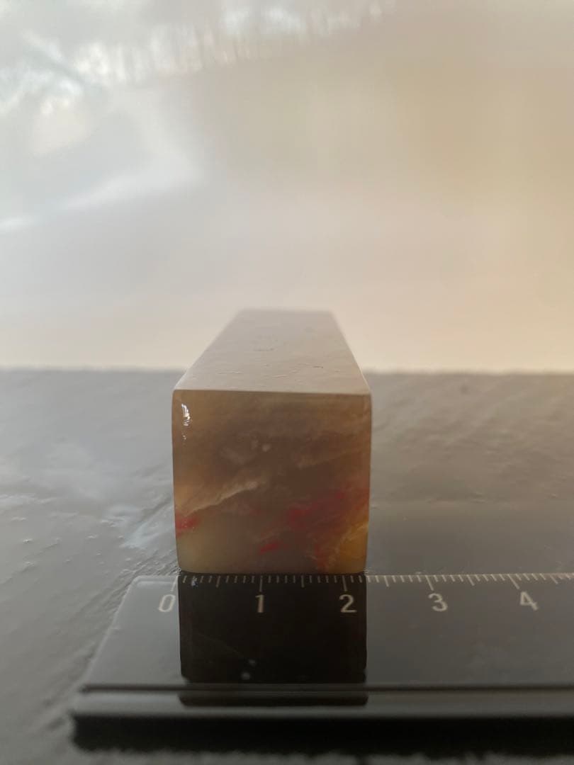 訳あり　巴林石　鶏血　印材　篆刻　印石　書道　落款　引首　雅号　美品