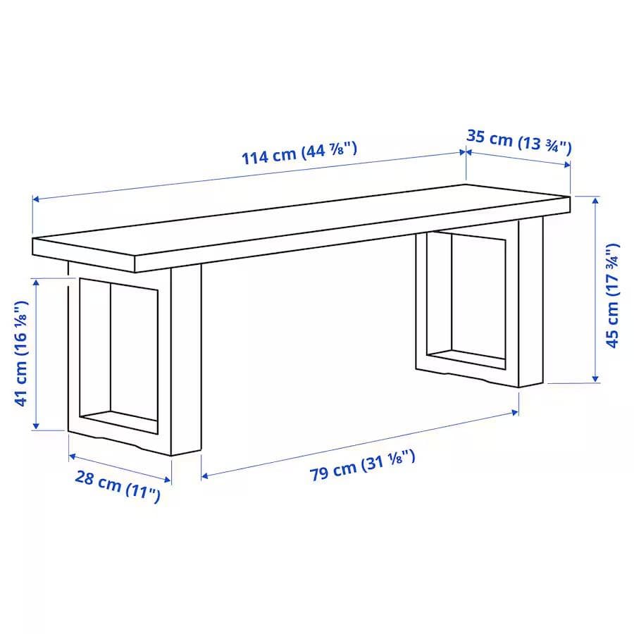 IKEA ベンチ 114x35cm MORBYLANGA モールビロンガ