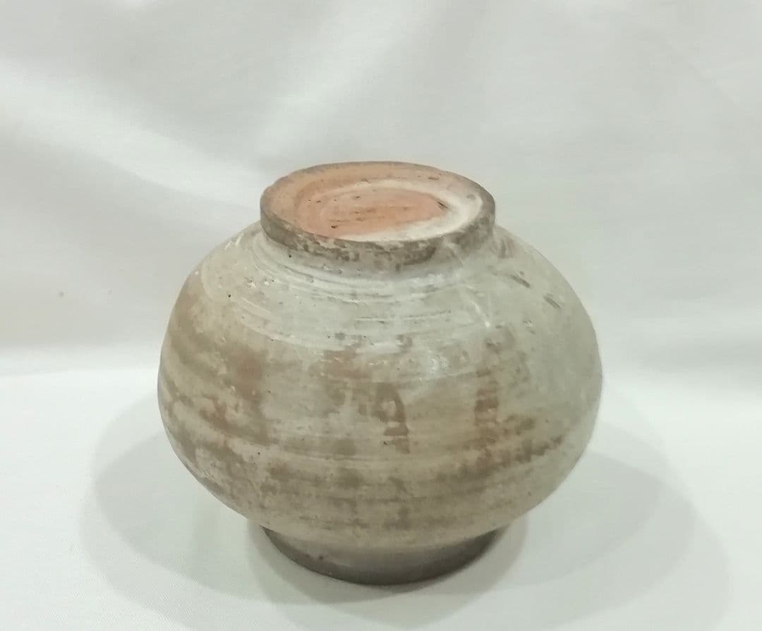 朝鮮古陶　李朝白磁壺