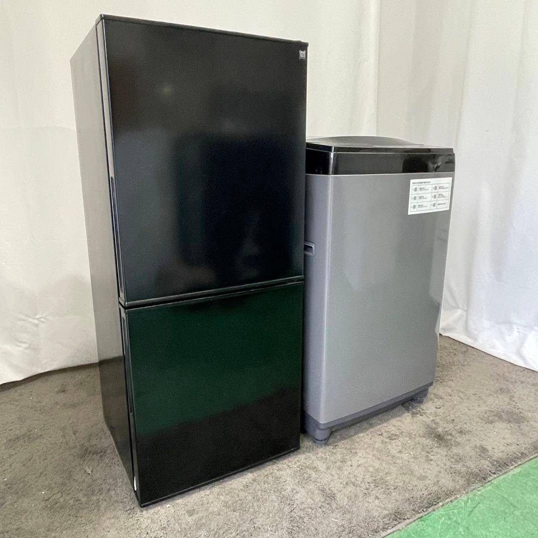 一人暮らし　冷蔵庫　洗濯機6キロ　激安　黒　綺麗　設置無料　単身　セット