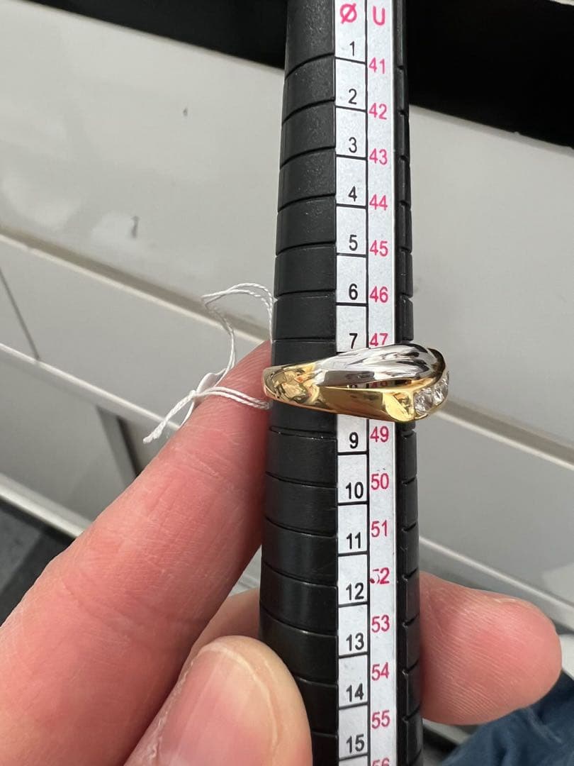 限定値下げ【訳あり】0.5ctダイヤモンドK18YG PT900コンビリング