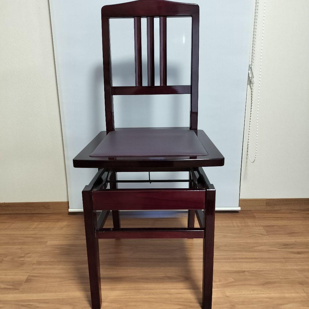 ピアノ　トムソン椅子　紫