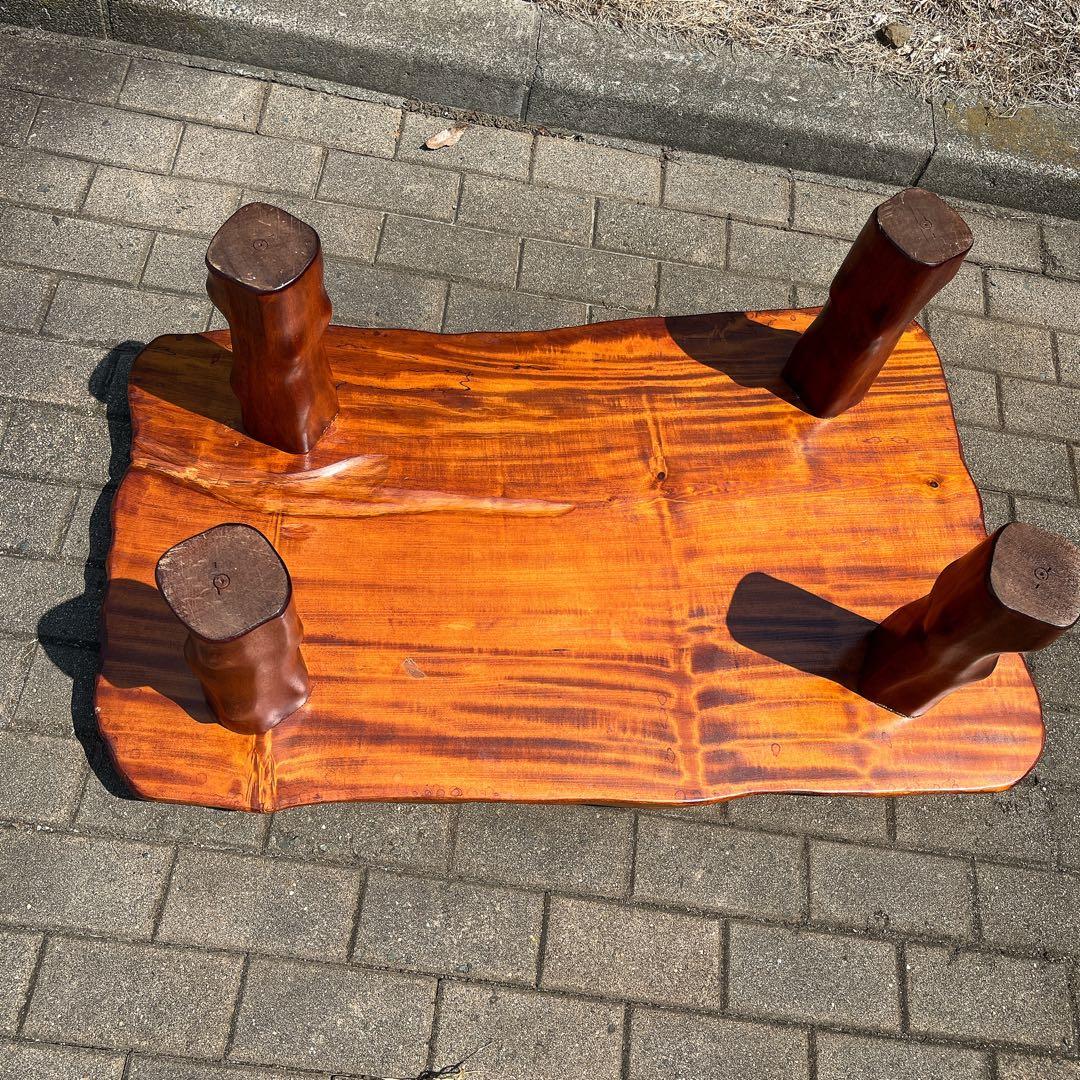 一枚板 座卓 テーブル ローテーブル 天然木 ちゃぶ台 床の間