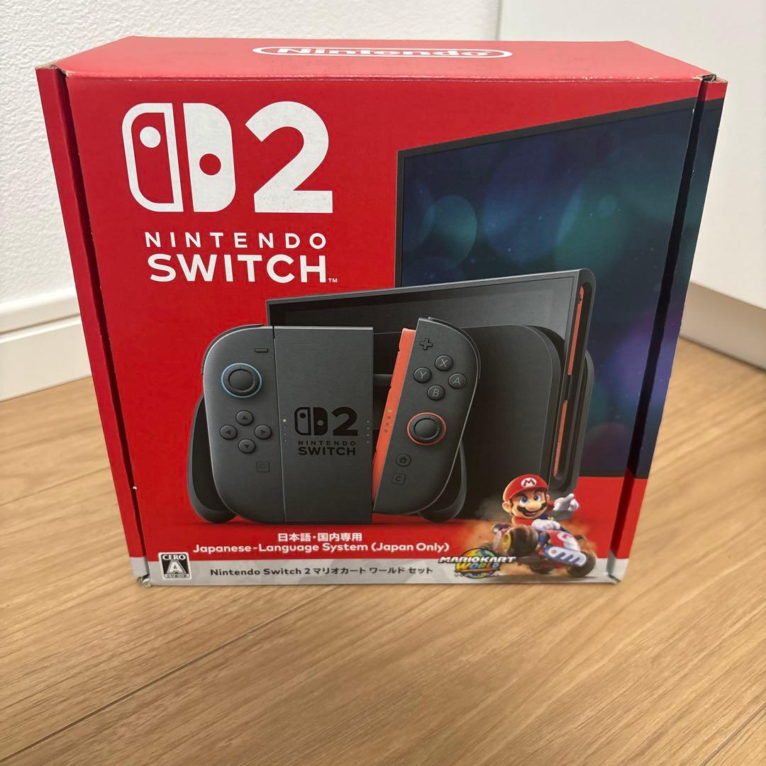 Nintendo Switch 2 本体マリオカートワールドセット新品、未使用