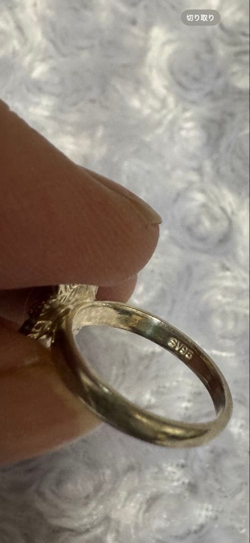 即購入⭕️✨☪️わちふぃーるどダヤン赤石付きシルバーリングサイズ１１号❣️