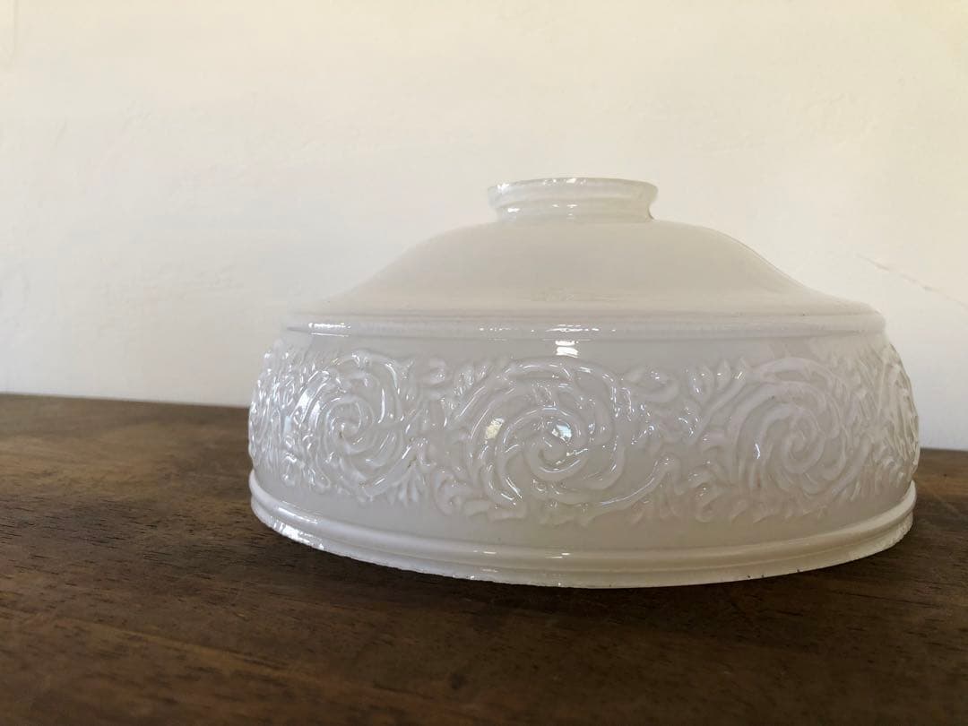 ヴィンテージ ランプシェード ミルクガラス 電傘 電笠