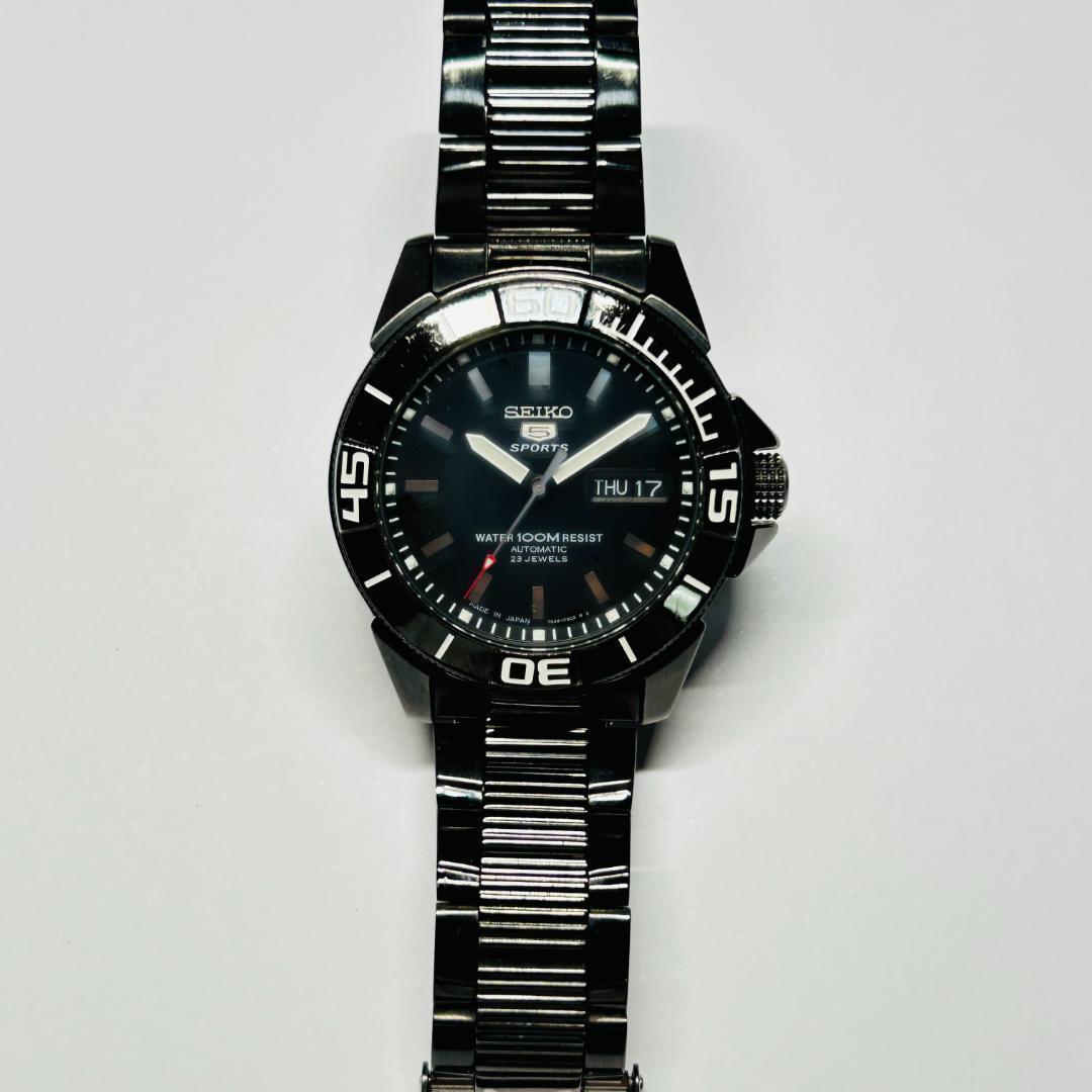 稼働 セイコー ファイブ スポーツ SEIKO 5 デイト ダイバーズウォッチ