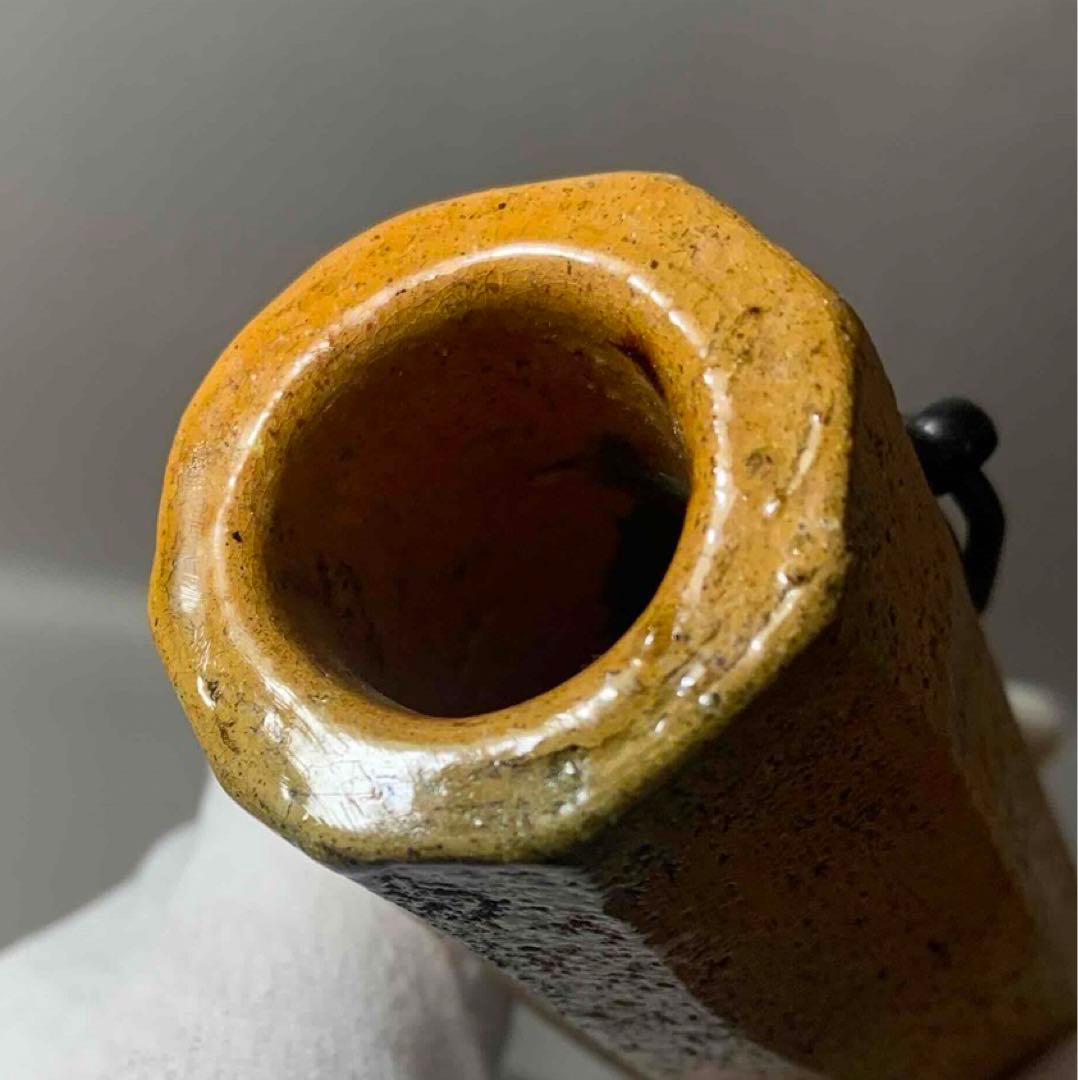 茶道具　細筒花入　9代　大樋長左衛門