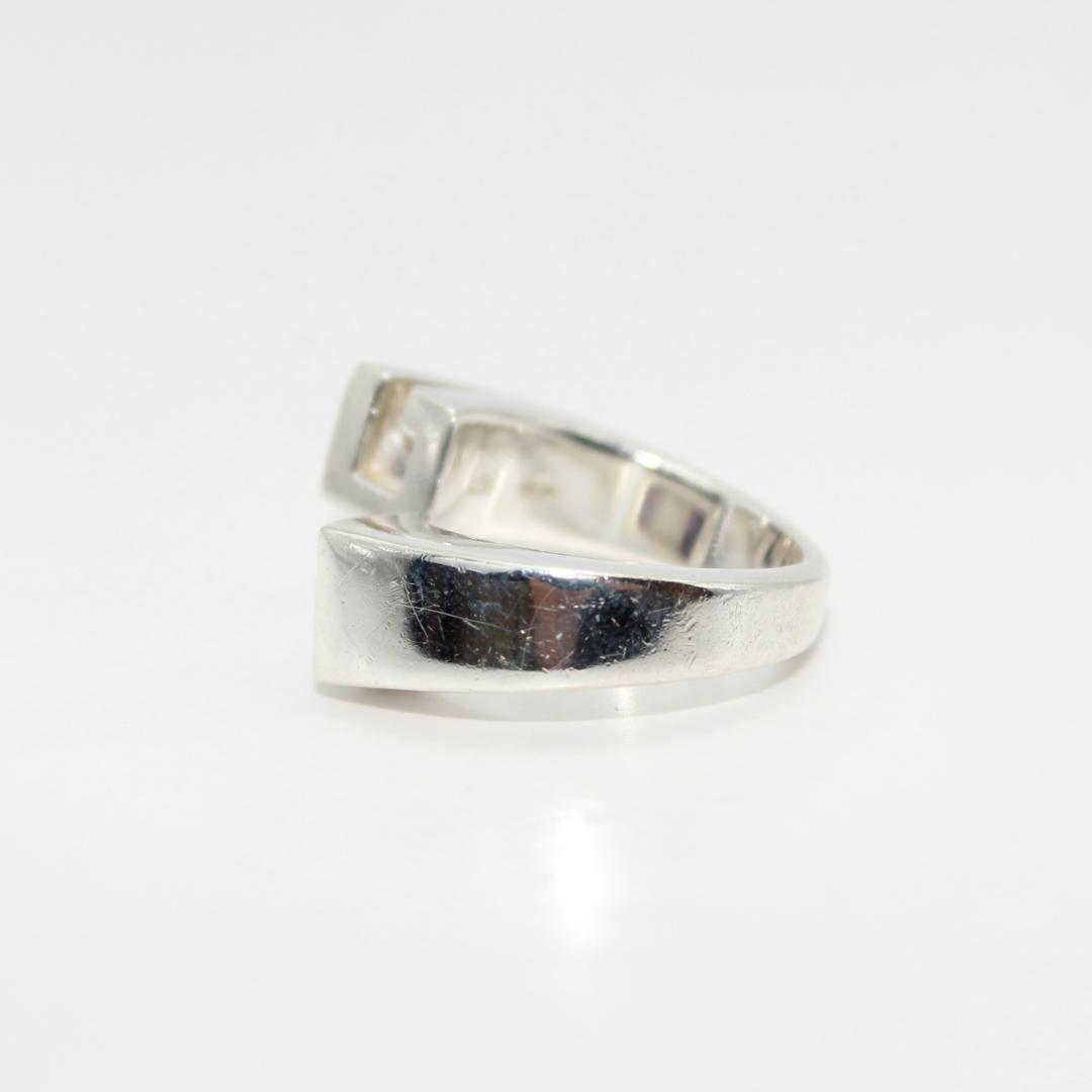 美品 GUCCI グッチ ツイスト アメジスト シルバー リング 指輪 9号