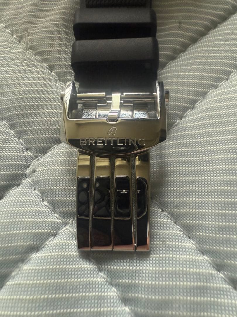 ブライトリング　クロノマット用　ラバーベルト　バックル　セット