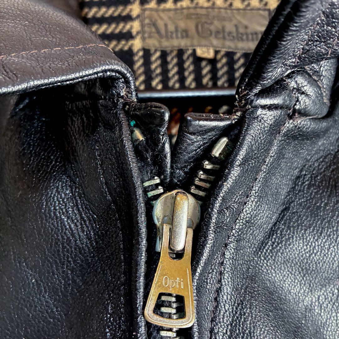 50s ユーロ ヴィンテージ レザー スポーツジャケット L相当 ライダース