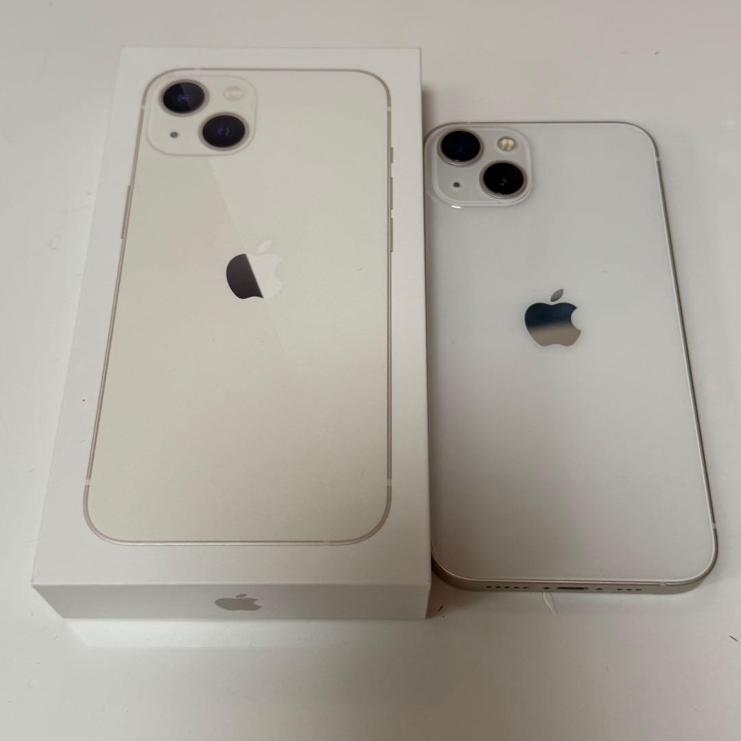 Apple iPhone13 本体 128GB スターライト 初期化済 77%