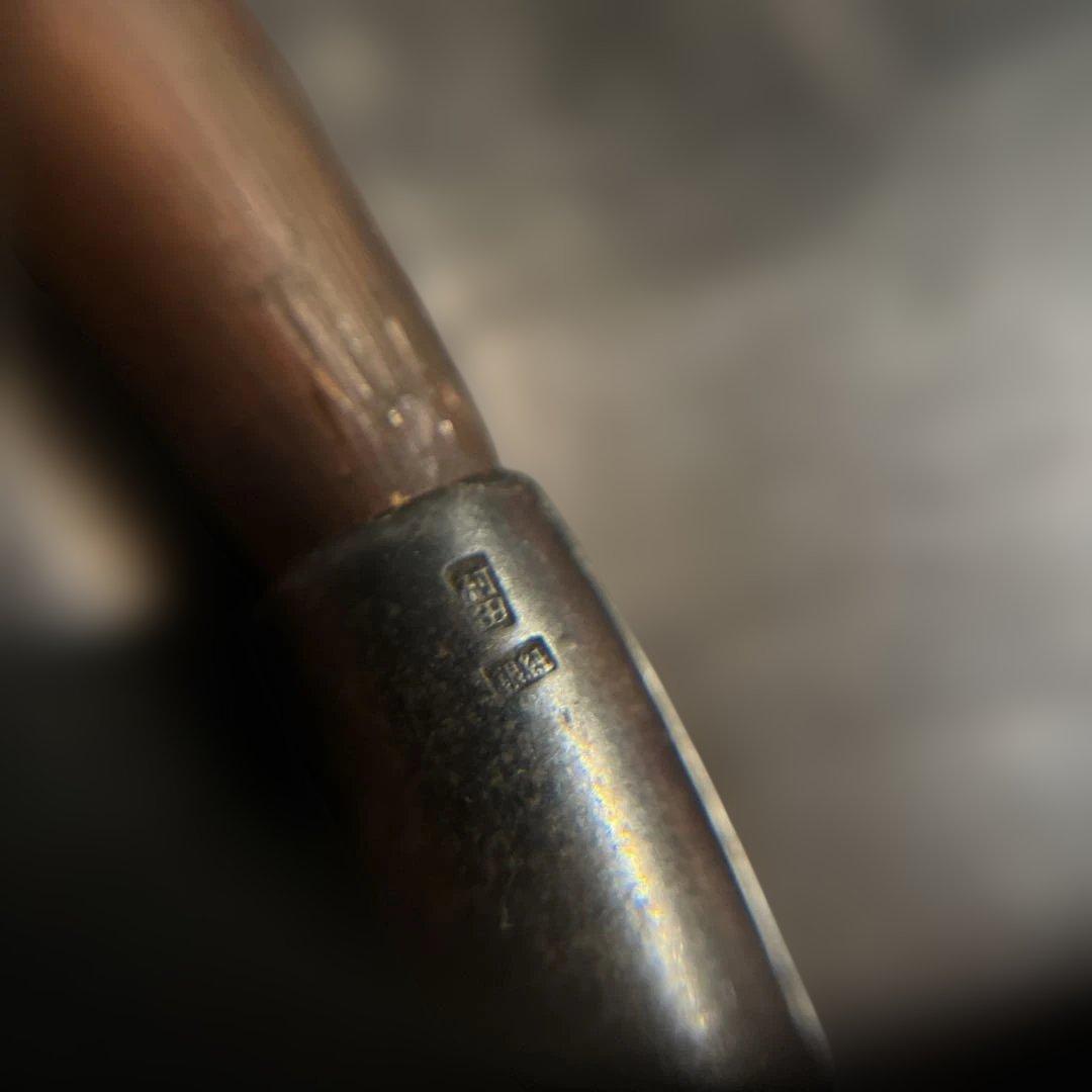 純銀製　刻印　両国　村田　キセル　時代物　送料無料　総重量34.4g