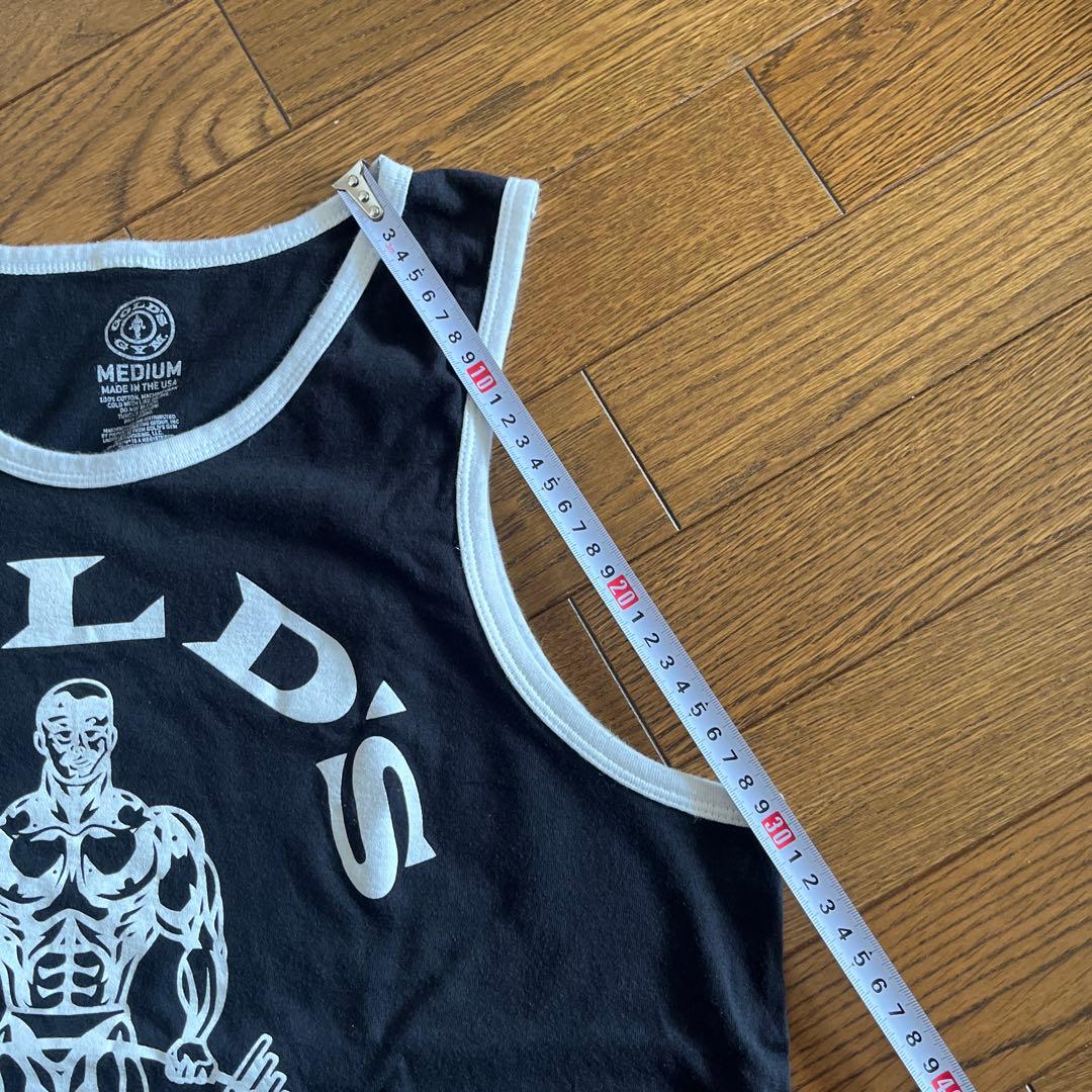 ゴールドジム　リンガータンクトップ　gold's gym M ボディビル
