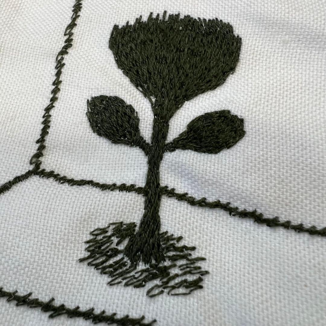 【美品】リネン100♡ミナペルホネン　Flower Box スカート　刺繍　総柄