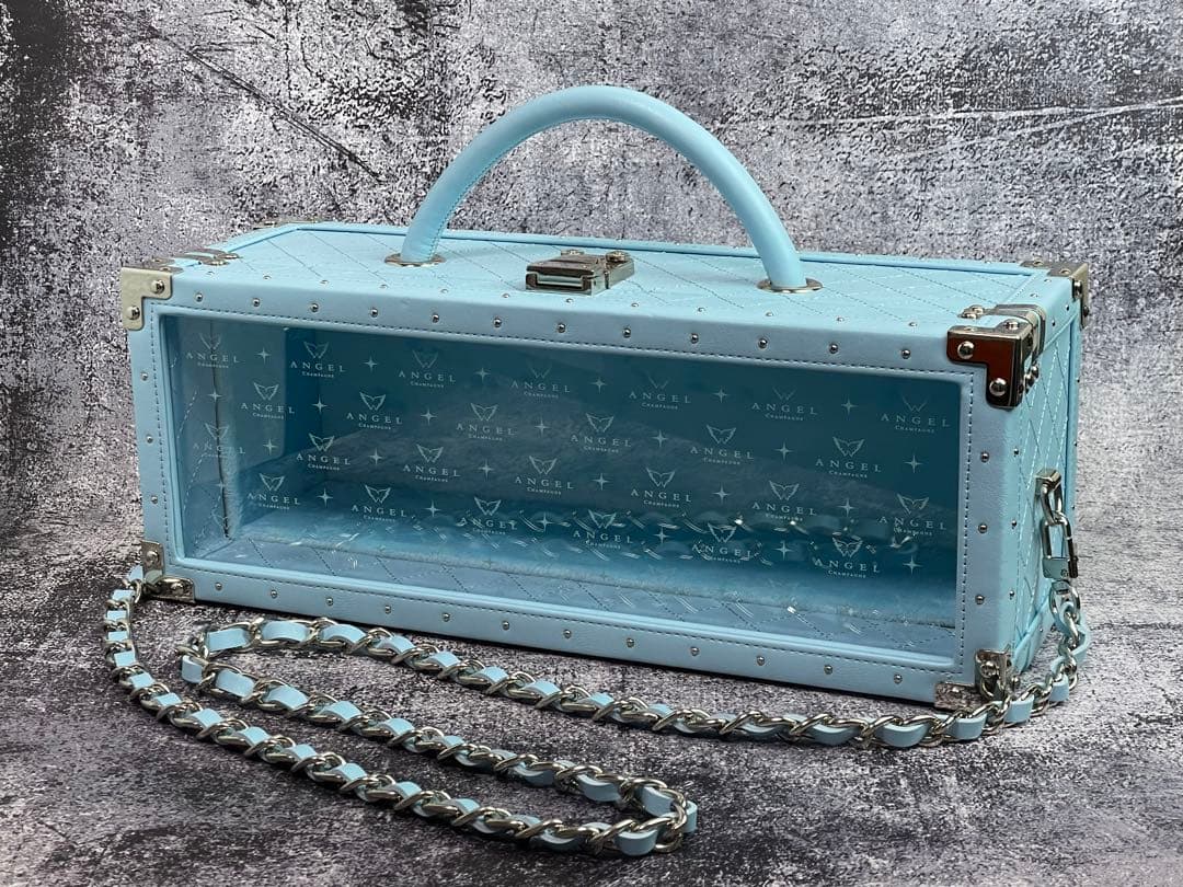 エンジェル　シャンパン　ドゥミセック　ブルー　青　空箱　2個セット