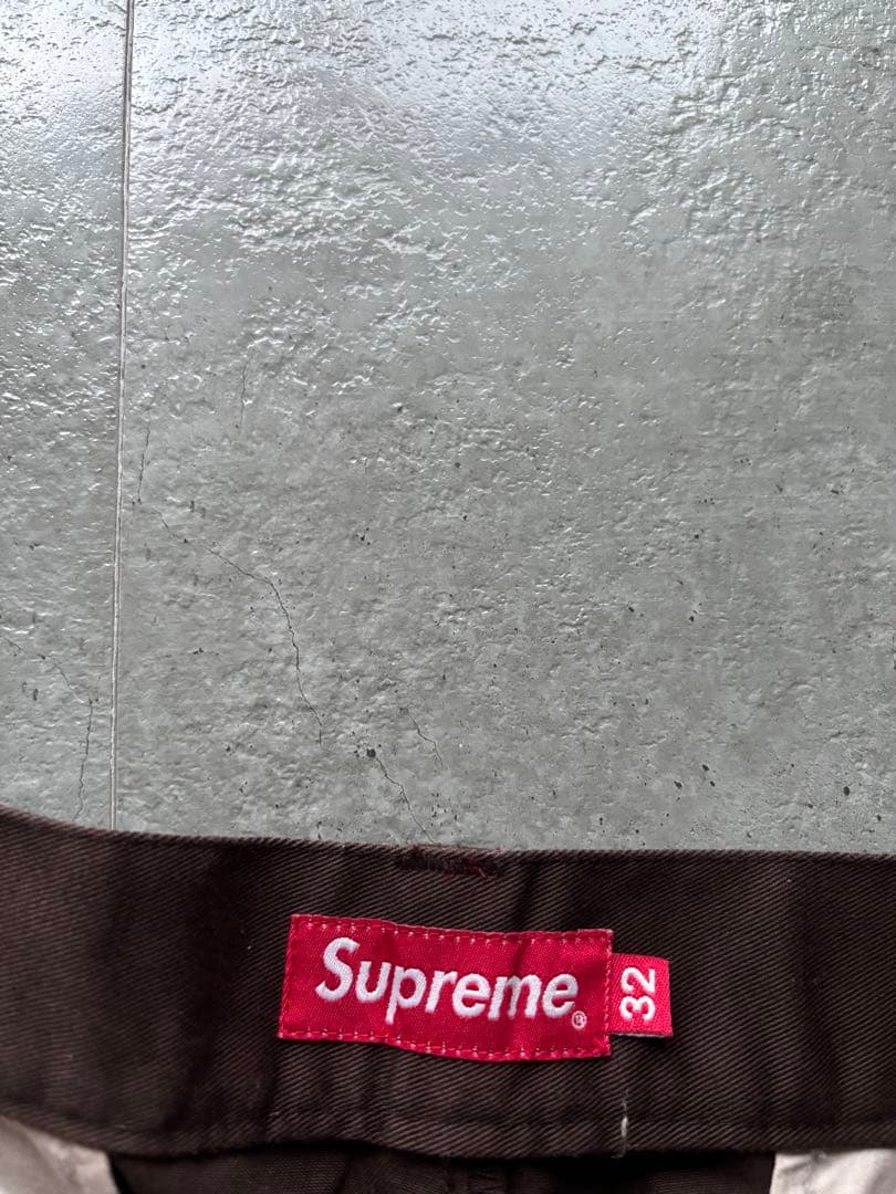 Supreme シュプリーム チノパン　ワークパンツ　ブラウン　サイズ32 良品