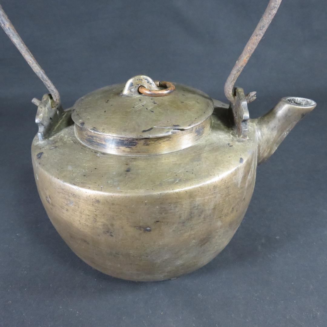 やかん 薬缶 銅ヤカン 薬缶 やかん 銅製 真鍮 三つ足