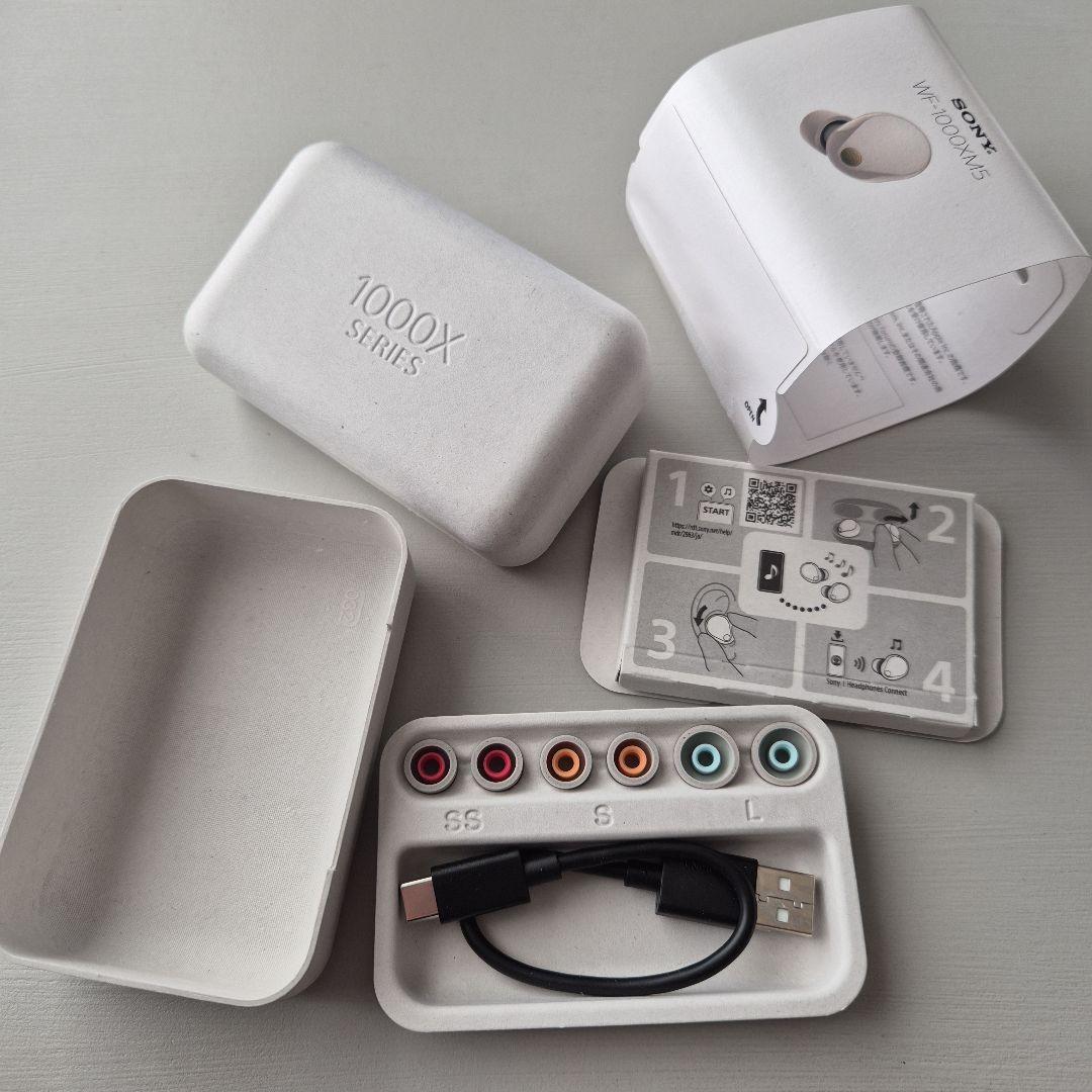 SONY WF-1000XM5 ワイヤレスイヤフォン ホワイト