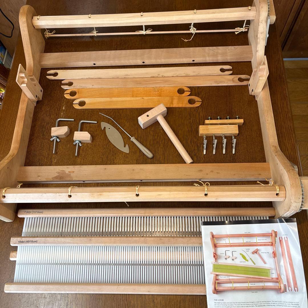 アシュフォード製　手織り機　60cm 付属品付き