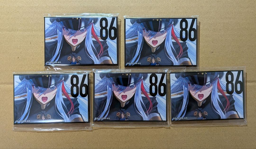 くじ引き堂　86-エイティシックス-　D賞　スクエア缶バッジ　レーナ　5点