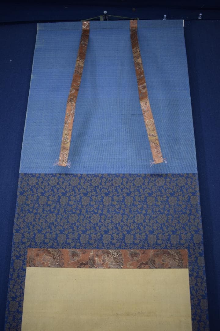 【真作】狩野元仙/寿老人図/七福神の一人/掛軸☆宝船☆Z-75　JM