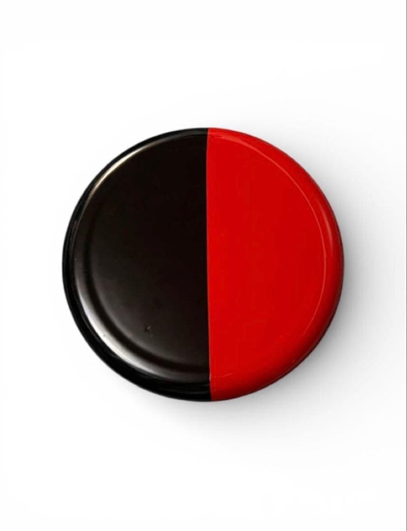 白洲正子好み　朱黒片身替り盆　大　 明治〜昭和　検) 目の眼　酒器　勝見充男