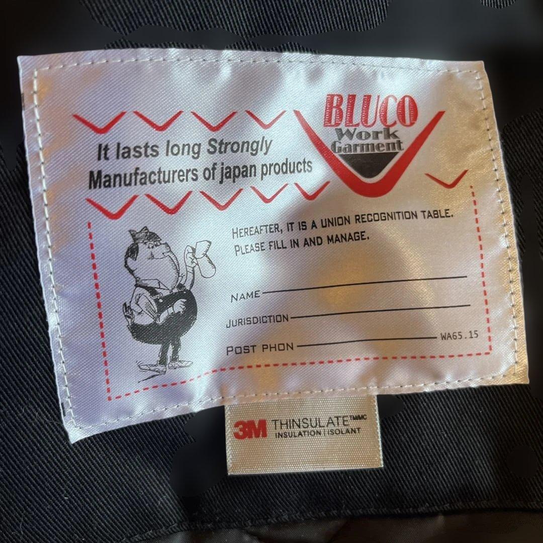 ※試着のみ未使用※【BLUCO】WINTER WORK JACKET 黒 XL