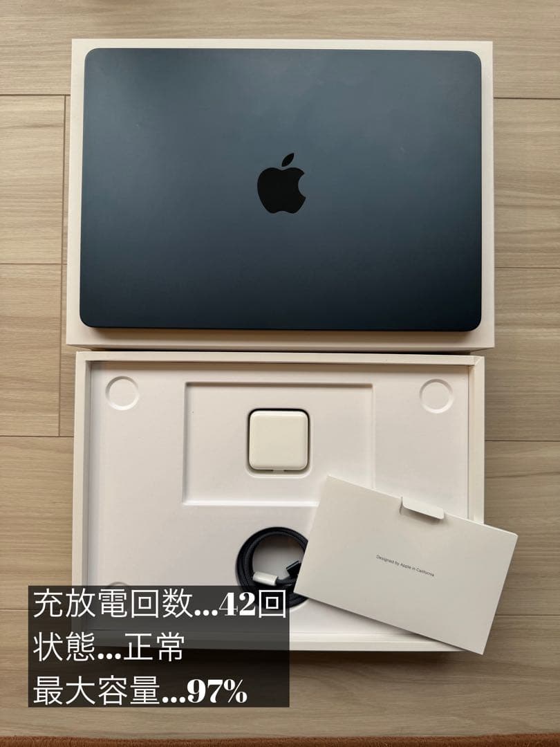 macbookair m2 13.6インチ 256GB ミッドナイト