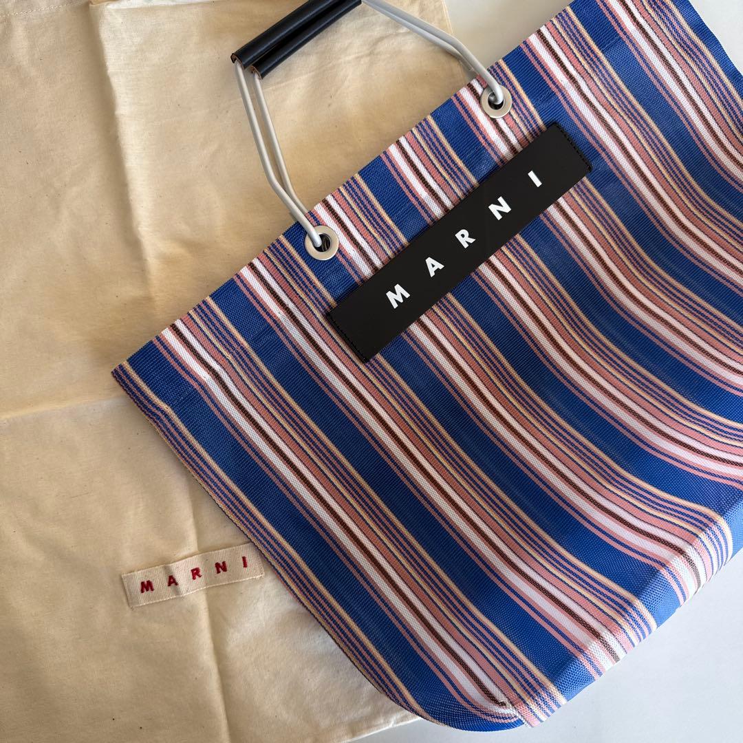 MARNI ストライプ トートバッグ
