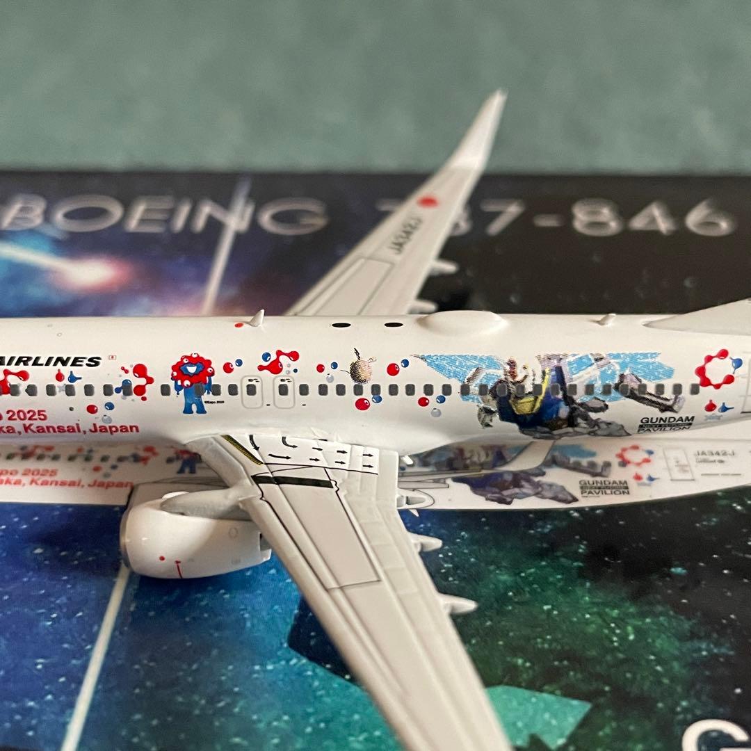 JAL 737-800 ガンダム EXPO JA342J ph 1:400