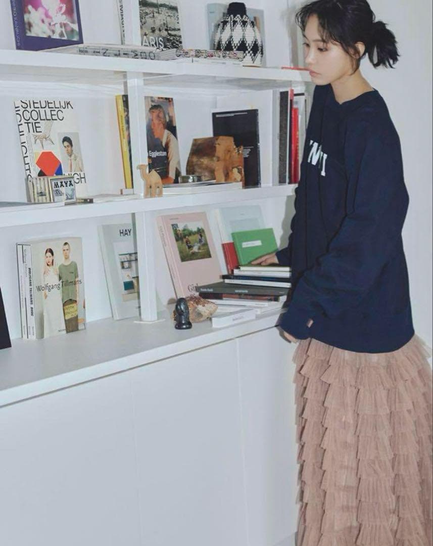 新品　FRAY I.D 2wayチュールフリルティアードドレス　ピンクベージュ