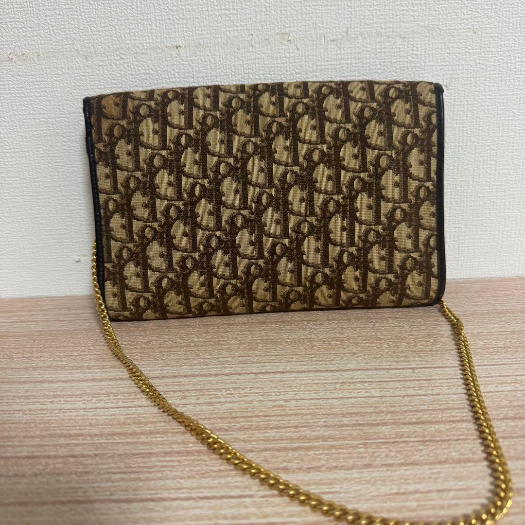極美品 Dior ディオール トロッター チェーン ショルダーバッグ