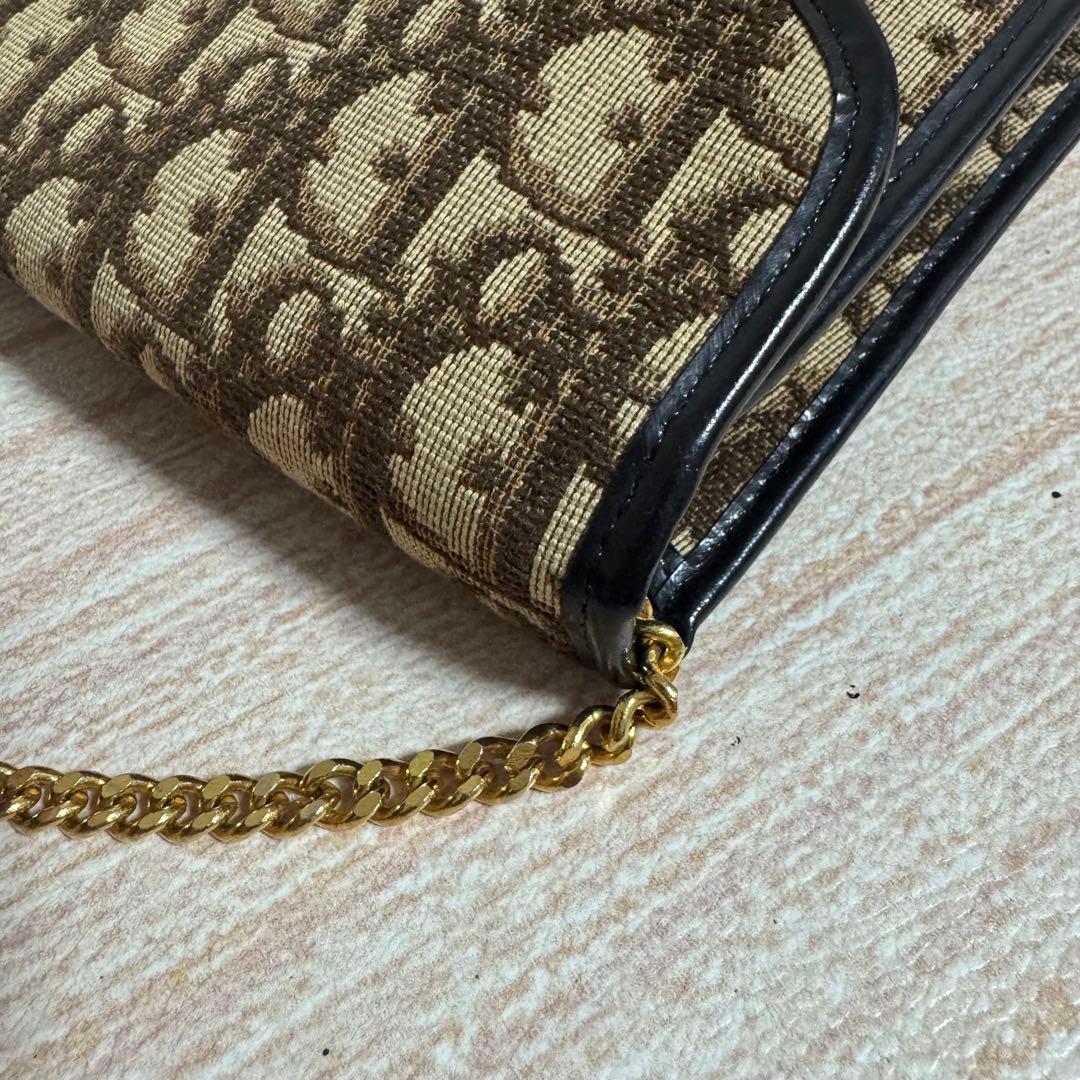 極美品 Dior ディオール トロッター チェーン ショルダーバッグ