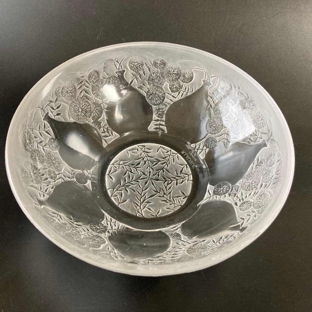 ルネ・ラリック 「花瓶とヒナギク」 文　硝子鉢　ボウル 「VASES」