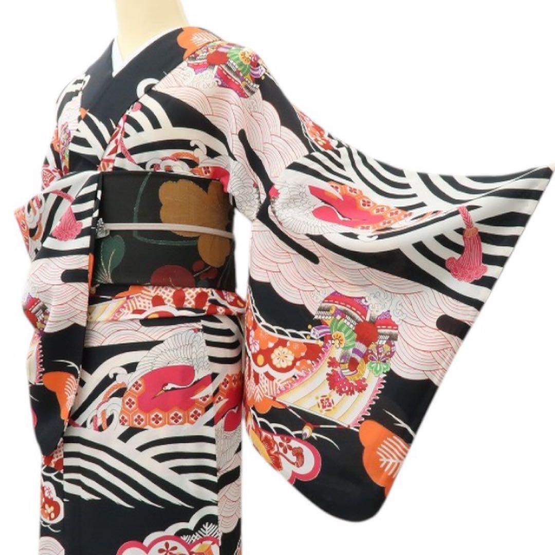 撫松庵謹製 宝尽くし セオアルファ トールサイズ 浴衣 着物 A3050